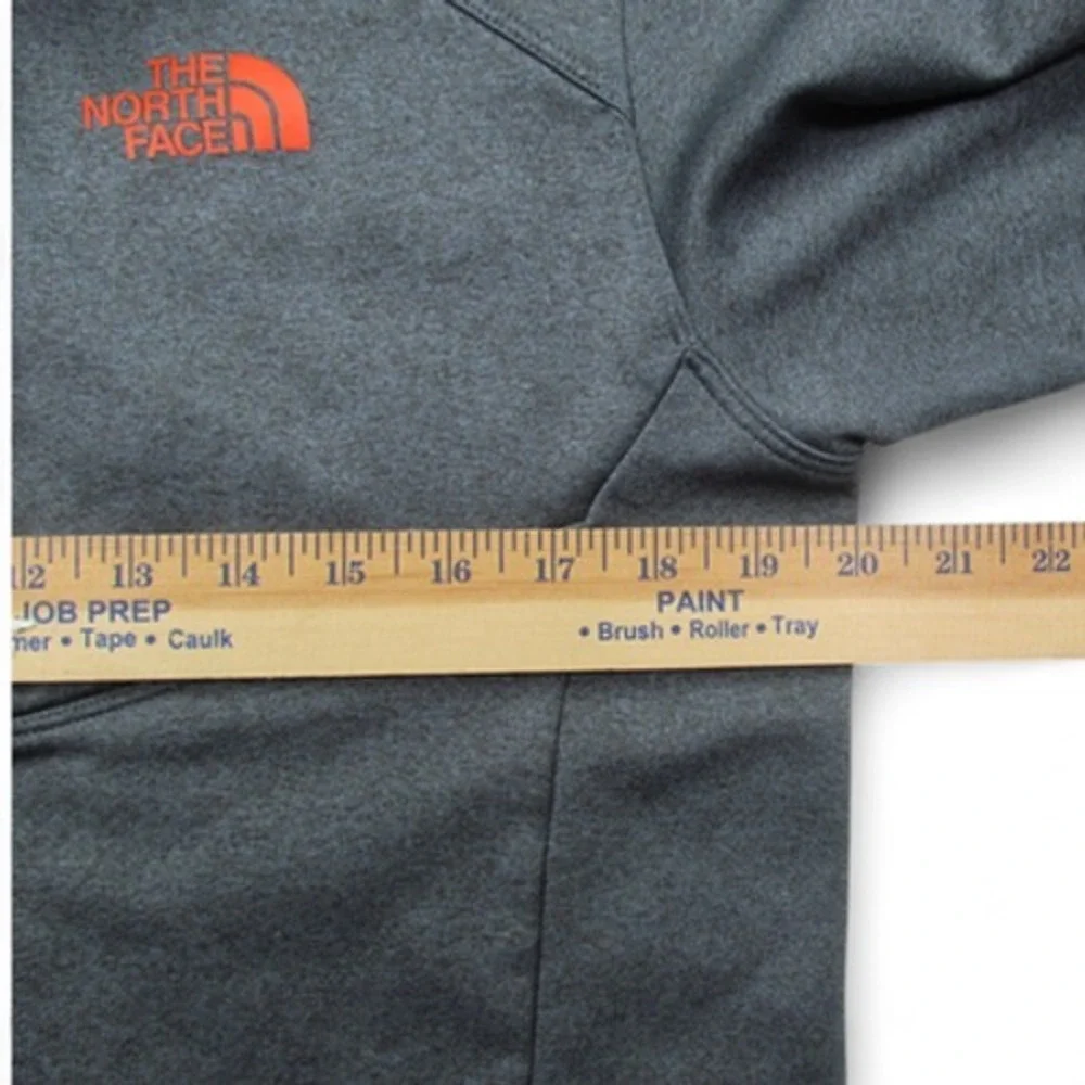 North Face Pullover Mens Large Half Zip Fleece Jacket Outdoor‎ Tech Orange Trim